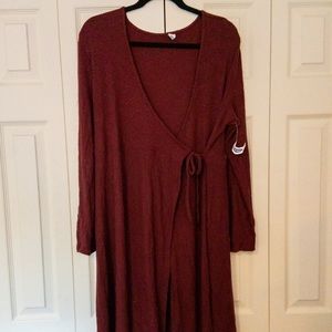 BNWT PLUS Old Navy Wrap Dress - Ribbed Knit